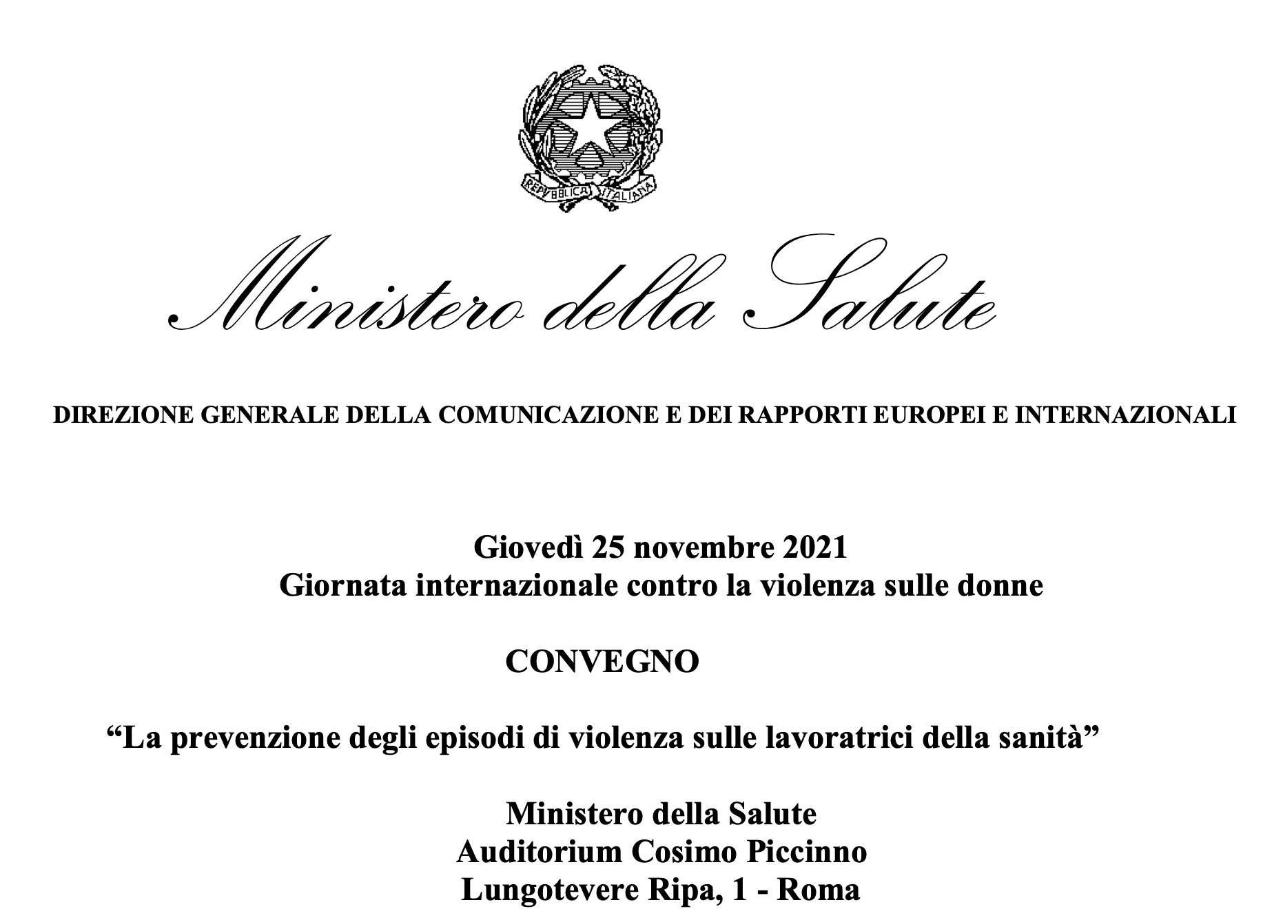 La prevenzione degli episodi di violenza sulle lavoratrici della sanità